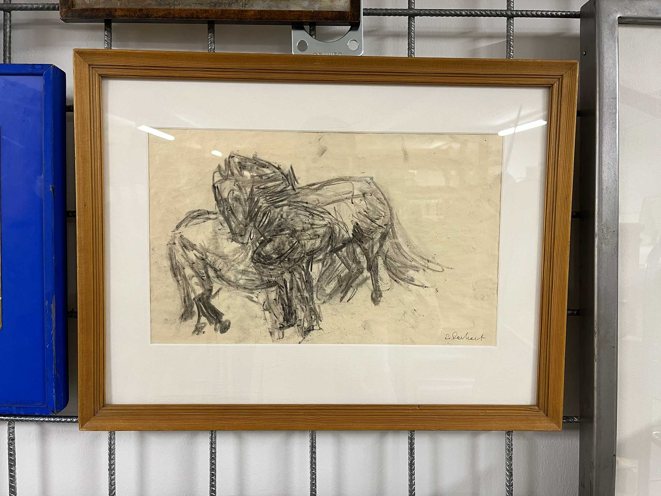 Drawing by Swedish artist Siri Derkert preserved in the collection of Statens konstråd.